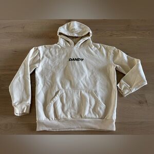 Dandy Worldwide "I Need Space" graphic hoodie cream MEASUREMENTS